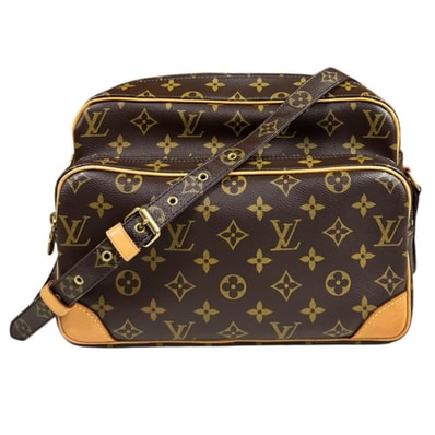 ルイヴィトン ナイル LV モノグラム ショルダーバッグ モノグラムキャンバス M45244 ブラウン ユニセックス LOUIS VUITTON 中古
