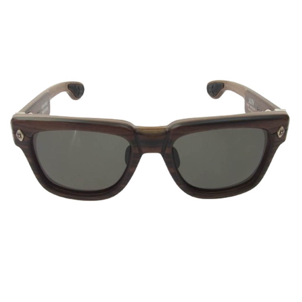 Chrome Hearts Lilith Stencil Wood Frame Sunglasses "Brown"