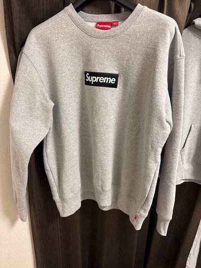 Supreme Box Logo Crewneck "Heather Grey" (22FW)