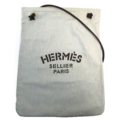 エルメス HERMES アリーヌGM トートバッグ カバン ワンショルダー ショルダーバッグ キャンバス ナチュラル
