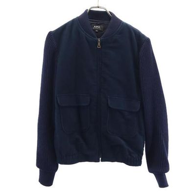 A.P.C. 袖ニット切替 中綿ジャケット