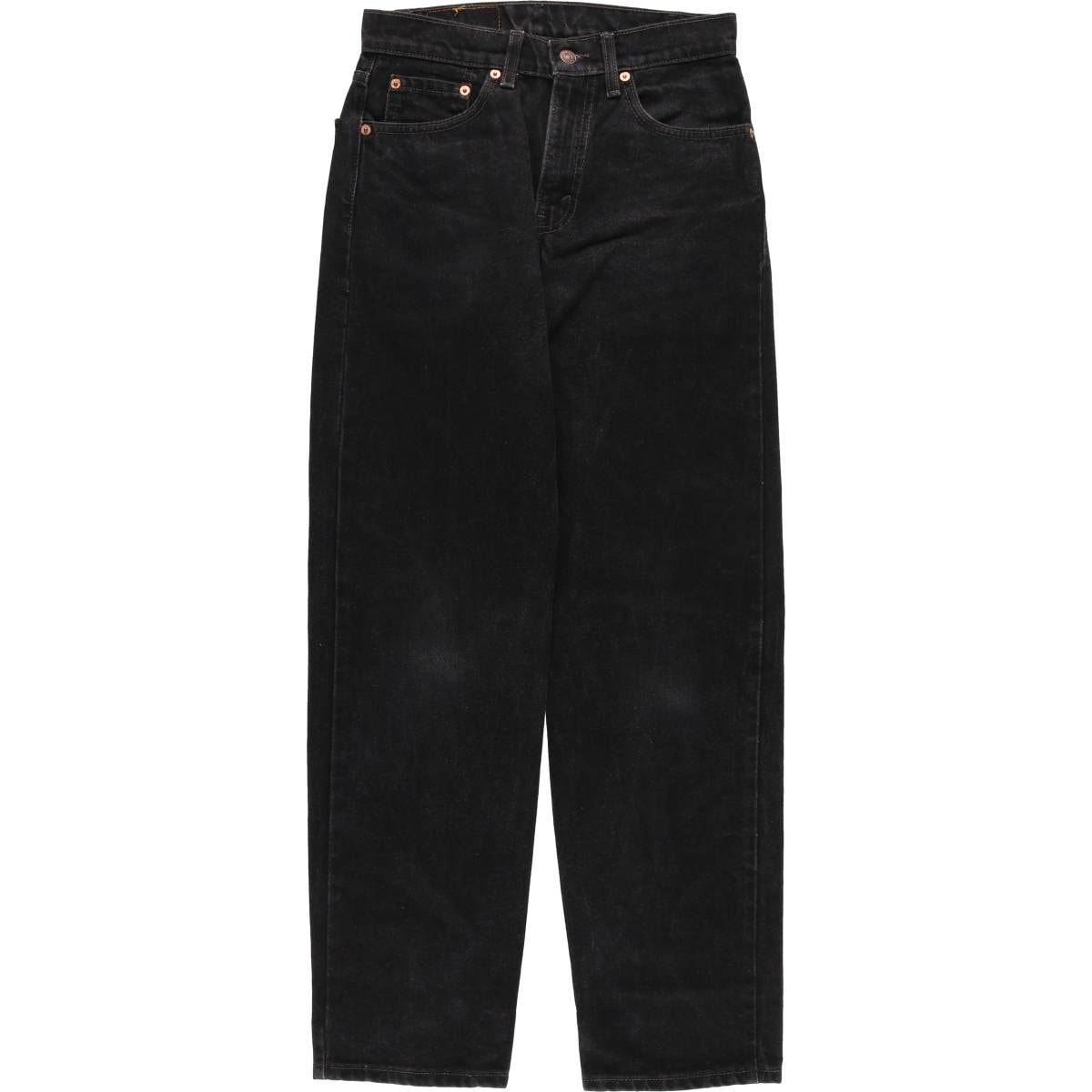 古着 リーバイス Levi's 550 RELAXED FIT ブラックデニム テーパードデニムパンツ レディースL(w28)相当/eaa483013