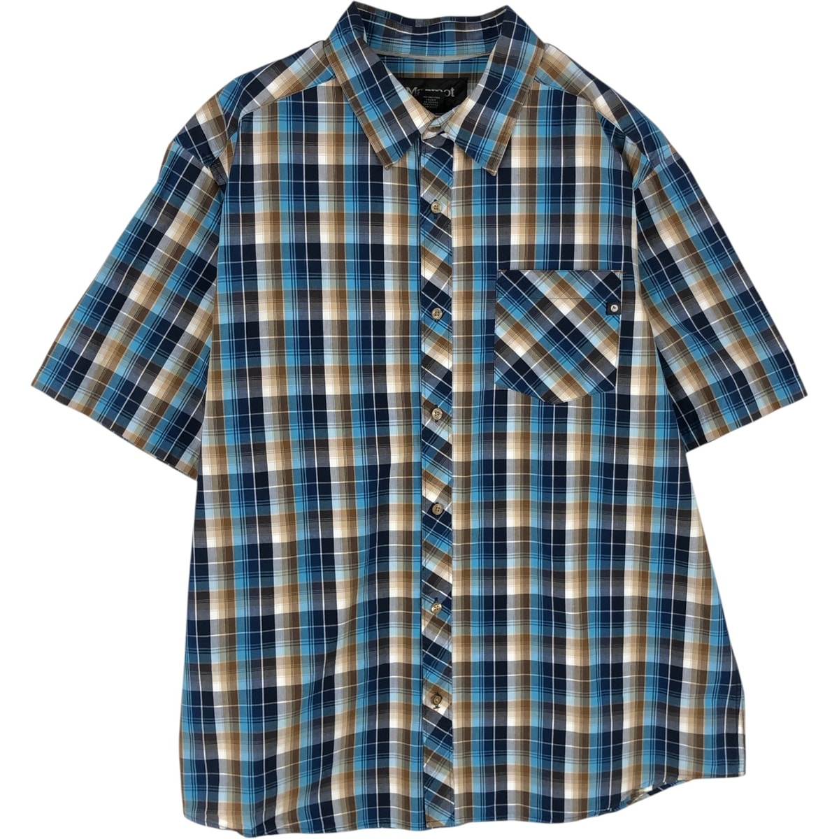 古着 00年代 マーモット Marmot 半袖 コットン チェックシャツ メンズXL相当/eaa632781