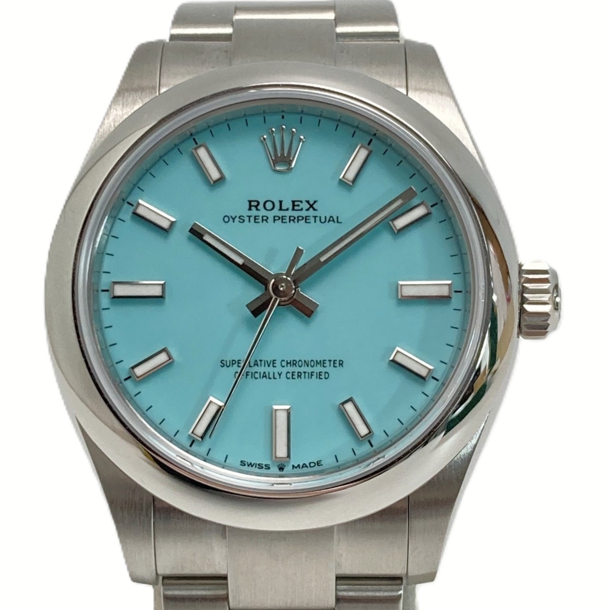 ROLEX ロレックス オイスターパーペチュアル 277200 ターコイズブルー 自動巻き レディース 腕時計 箱・ギャランティ有