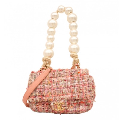 ★SALE【6db1102-k】シャネル ハンドバッグ チェーンショルダー ツイード マルチカラー シャンパンゴールド金具 2wayバッグ【中古】レディース