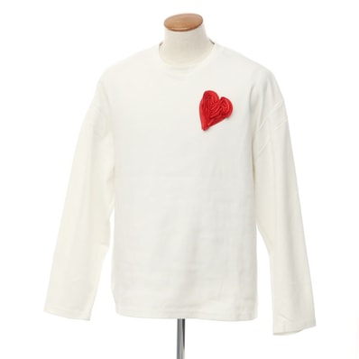 【中古】ラ モフィール La Mofiel ストレッチコットン 長袖Tシャツ ホワイト【サイズM】【ユニセックス】