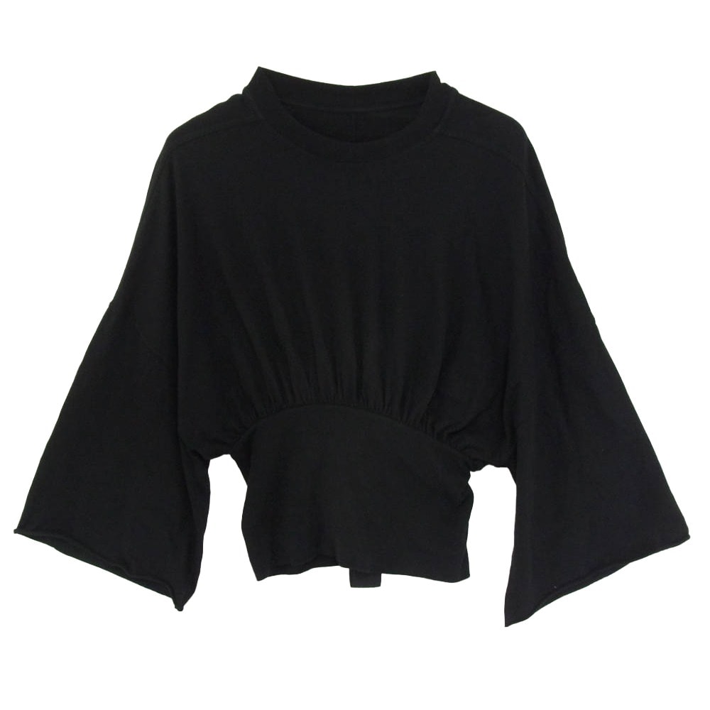 Rick Owens リックオウエンス カットソー DRKSHDW ダークシャドウ 21SS DS01B7204-RN LAUNCHED CROP TEE ローンチド クロップド 半袖 Tシャツ ブラック系 XS【中古】