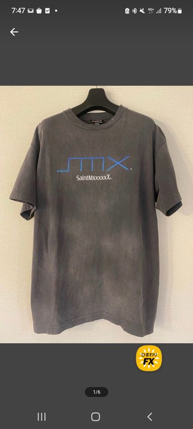 SAINT Mxxxxxx 24SS SM6 SS Tee "Black"