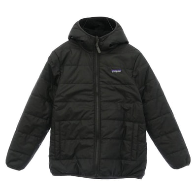 patagonia パタゴニア 14322 ボーイズ リバーシブル レディフレディフーディ フリース ジャケット ブラック系 M 10【中古】