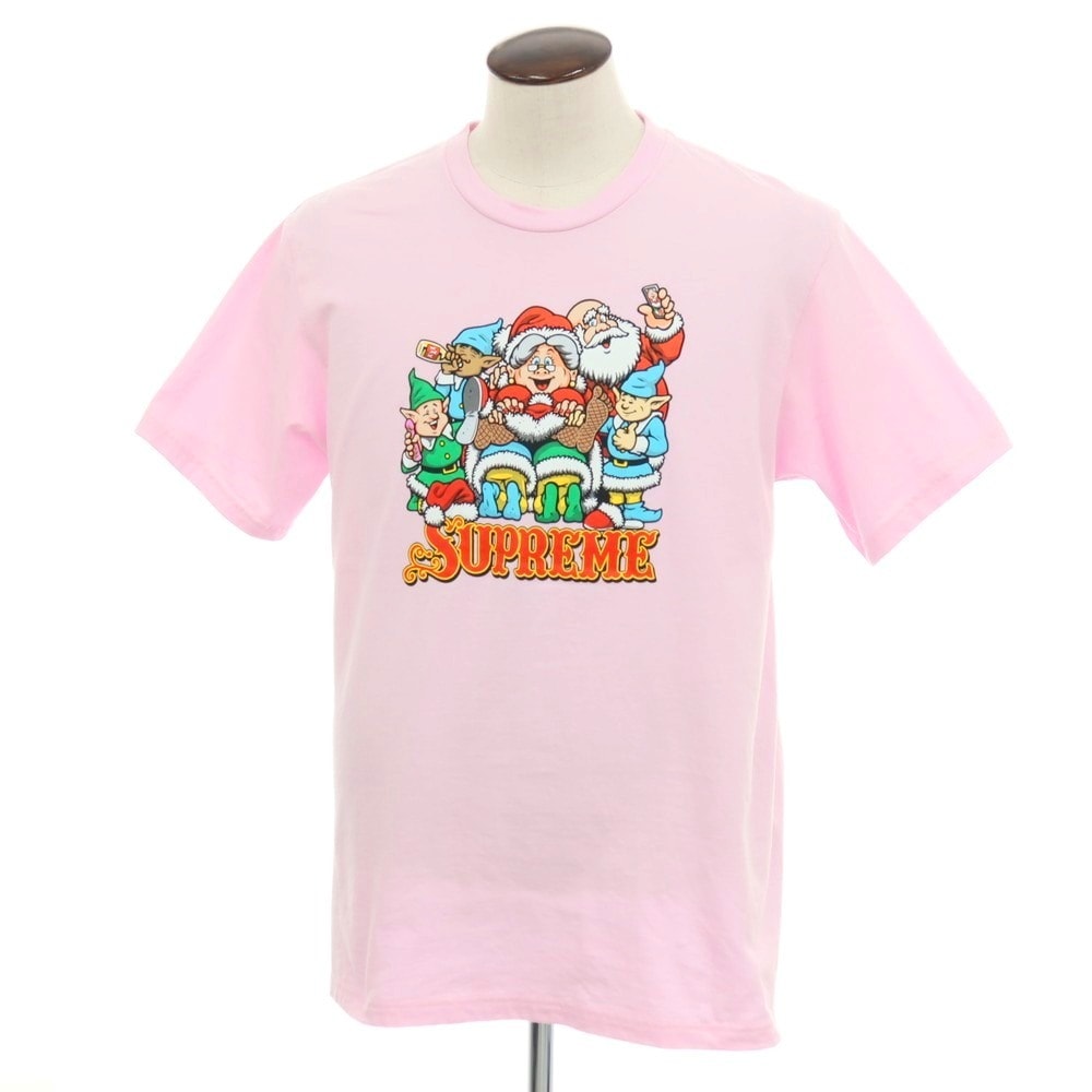 【中古】シュプリーム Supreme 2025年秋冬 Naughty Tee コットン クルーネック 半袖Tシャツ ピンク【サイズL】【メンズ】