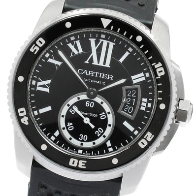 カルティエ カリブル ドゥ カルティエ ダイバー メンズ 【中古】