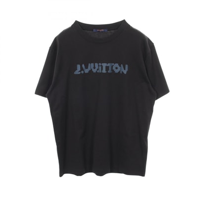 ルイ・ヴィトン LOUIS VUITTON テルモヒートリアクティブ 半袖Tシャツ 衣料品 トップス コットン メンズ ブラック系 【中古】