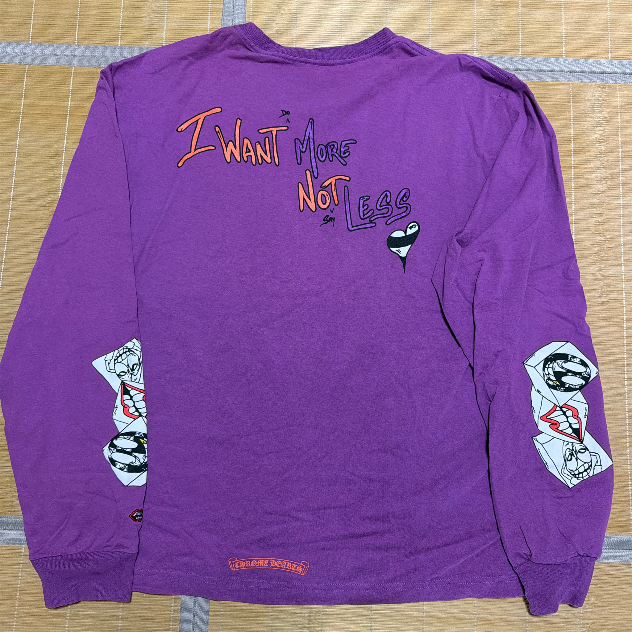 Chrome Hearts Matty Boy PPO I Want More Not Less L/S T-Shirt "Purple"