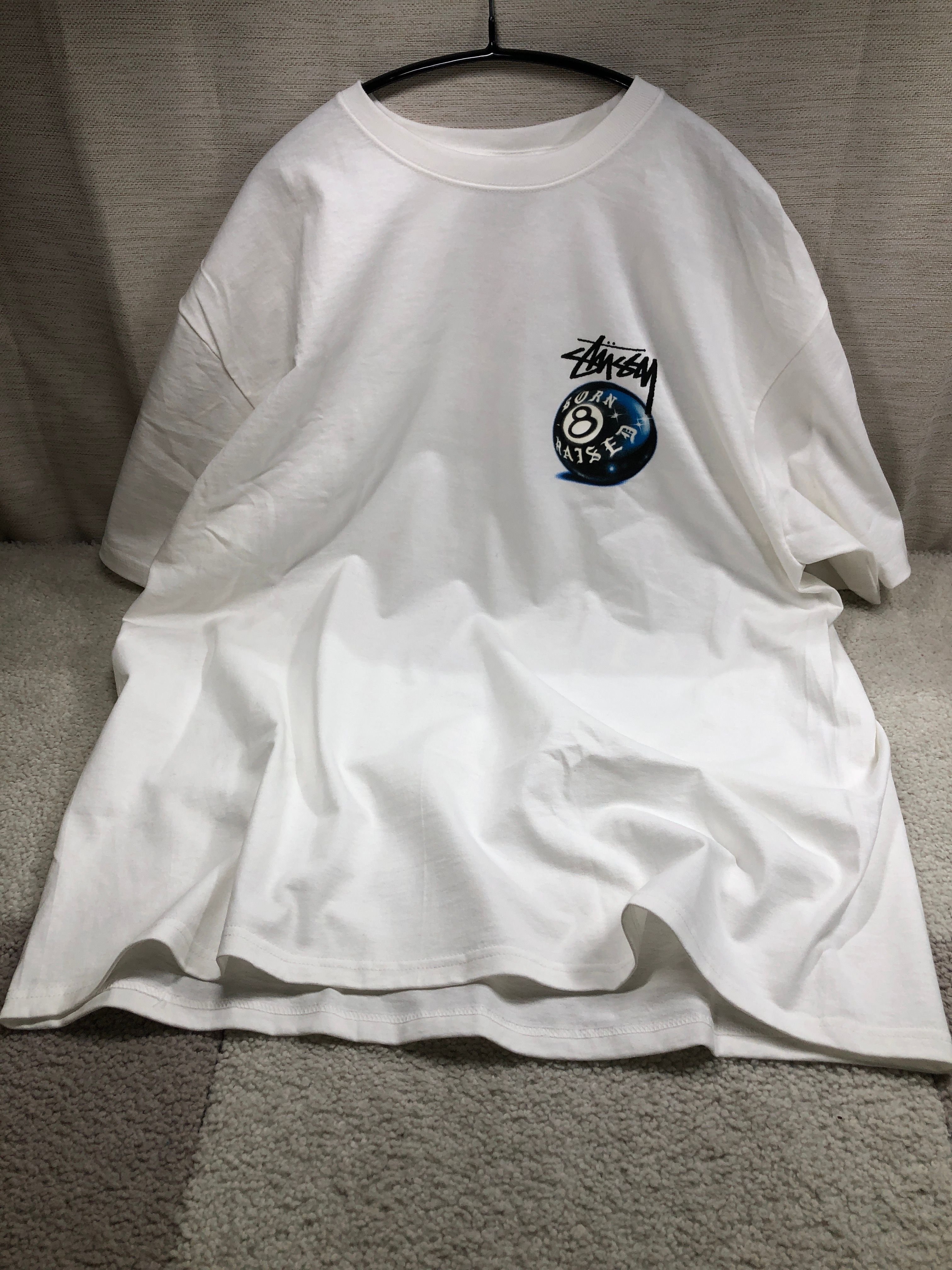 Stussy Born x Raised 8 Ball Tee "White"