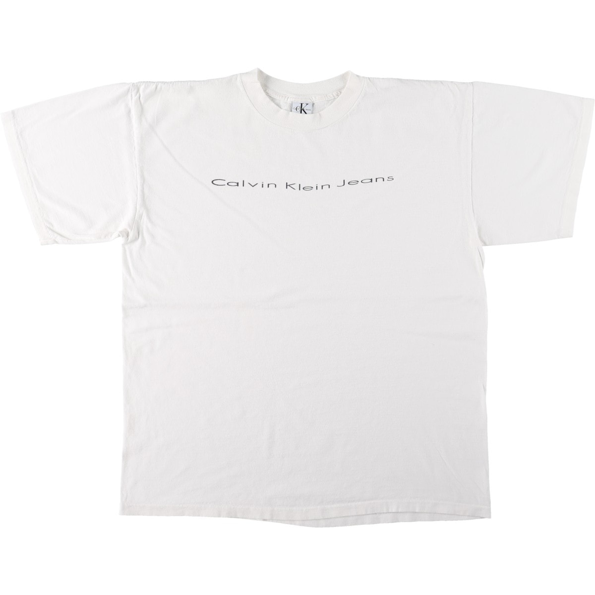 古着 90年代 カルバンクライン Calvin klein JEANS 半袖 ロゴTシャツ USA製 メンズXL相当 ヴィンテージ/eaa664471