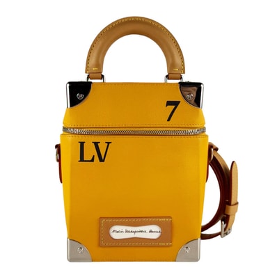 ルイ ヴィトン LOUIS VUITTON ショルダーバッグ ヴェルティカル ボックス トランク レザー サフラン メンズ M59666【中古】 z10334
