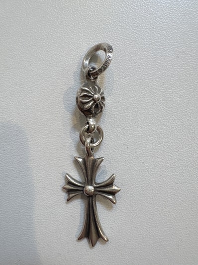 Chrome Hearts 1 Ball Tiny CH Cross Charm "Silver"