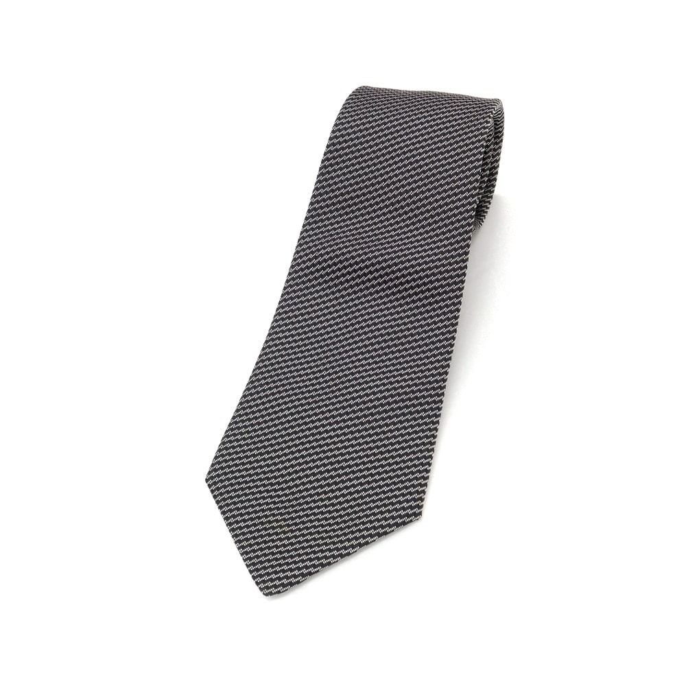 【中古】ジョルジオアルマーニ GIORGIO ARMANI シルク ネクタイ ブラックxグレー【メンズ】