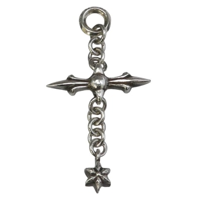 Chrome Hearts Raleigh Cross Charm "Silver"