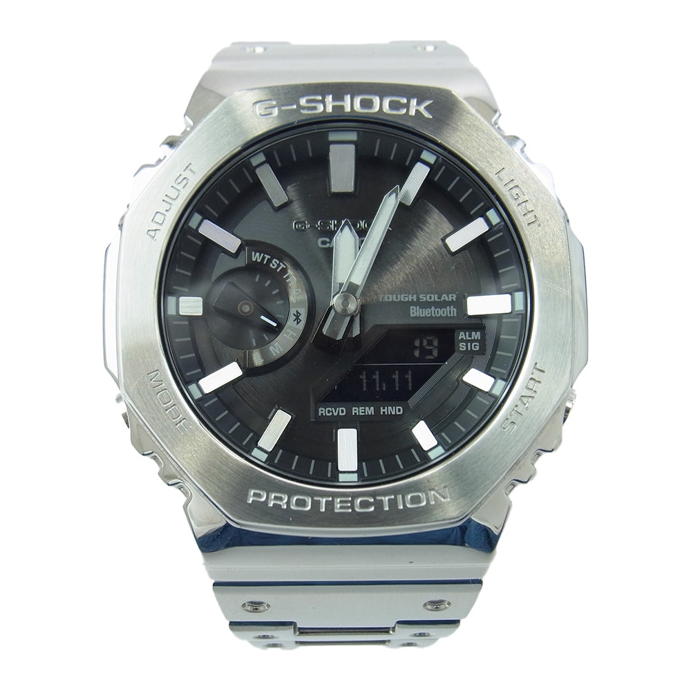 G-SHOCK ジーショック 時計 GM-B2100 フルメタル タフソーラー 腕時計 ウォッチ シルバー系【中古】