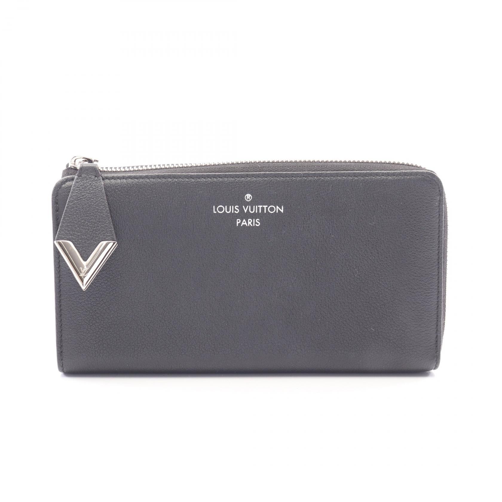 ルイ・ヴィトン LOUIS VUITTON ポルトフォイユ コメット パルナセア L型ファスナー長財布 財布 レザー レディース ブラック系 M60146 【中古】