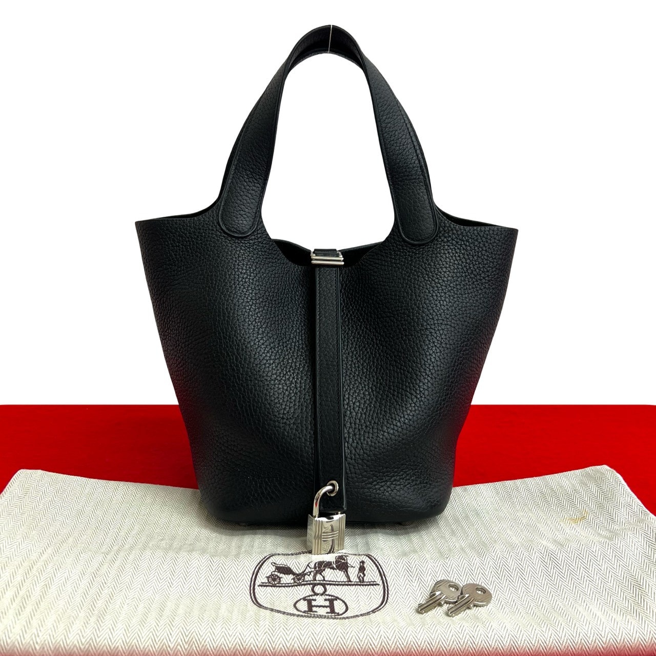 HERMES エルメス ピコタンロック PM トリヨンクレマンス ハンドバッグ ブラック
 35127