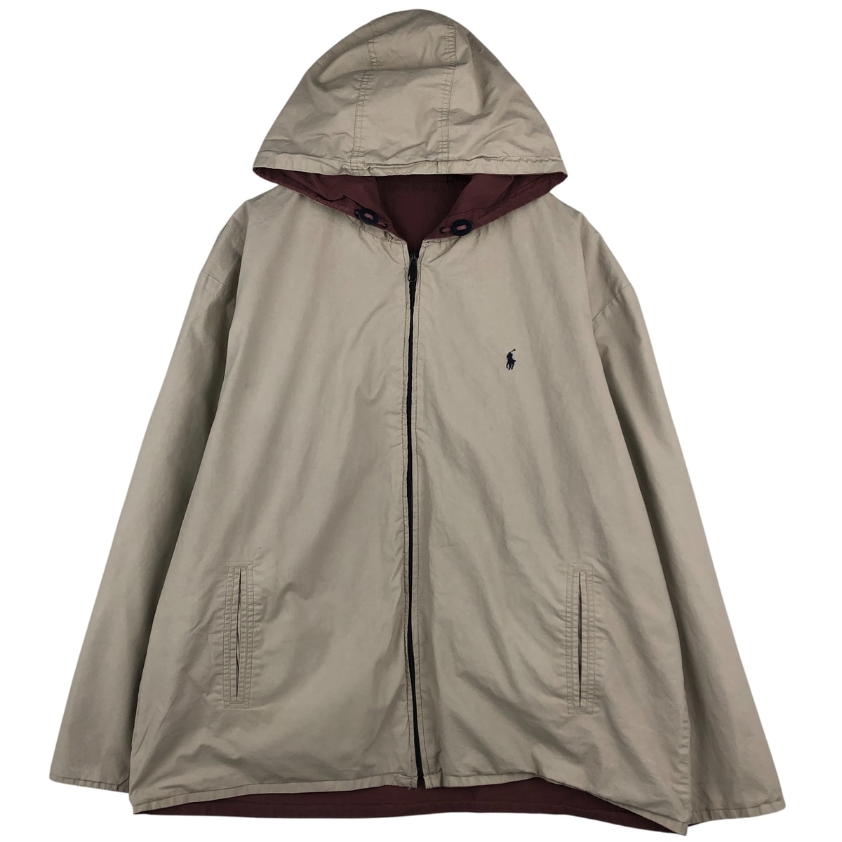 古着 ラルフローレン Ralph Lauren POLO by Ralph Lauren リバーシブル コットンパーカー メンズXL相当/eaa611701