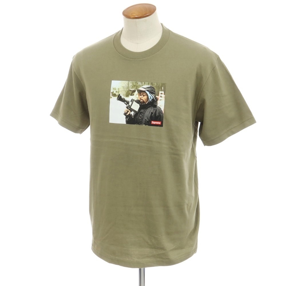 【中古】シュプリーム Supreme 2025年春夏 40 Acres Spike Tee コットン クルーネック 半袖Tシャツ オリーブ【サイズM】【メンズ】
