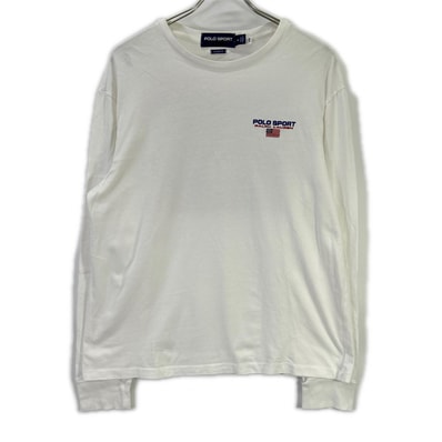 ポロスポーツラルフローレン 21年製 ホワイト CLASSIC FIT ロゴ Tシャツ M