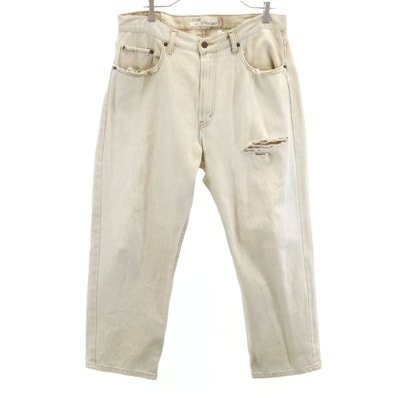 Levi's リーバイス 569 ルーズストレート ワイドデニムパンツ W34 ベージュ系 ジーンズ