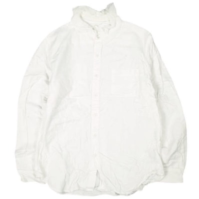 BEAMS BOY ビームスボーイ 衿デタッチ バンドカラーシャツ 13-11-0420-156 ONE SIZE WHITE 長袖 フリル 2WAY トップス g13931