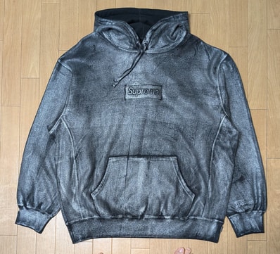 Supreme x MM6 Maison Margiela Foil Box Logo Hooded Sweatshirt "Black"