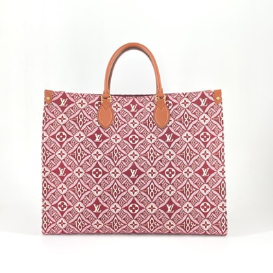 LOUIS VUITTON(ルイ・ヴィトン) オンザゴーGM ジャガード M57185 トートバッグ ボルドー