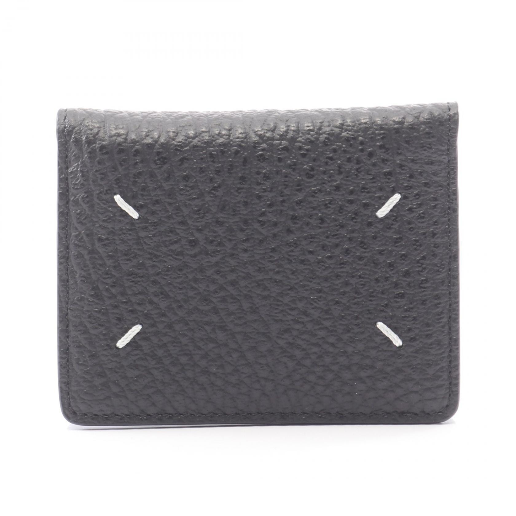 メゾン マルジェラ Maison Margiela 4ステッチ キーリング付き カードケース アクセサリー レザー レディース ブラック系 S56UI0128P4455T8013 【中古】