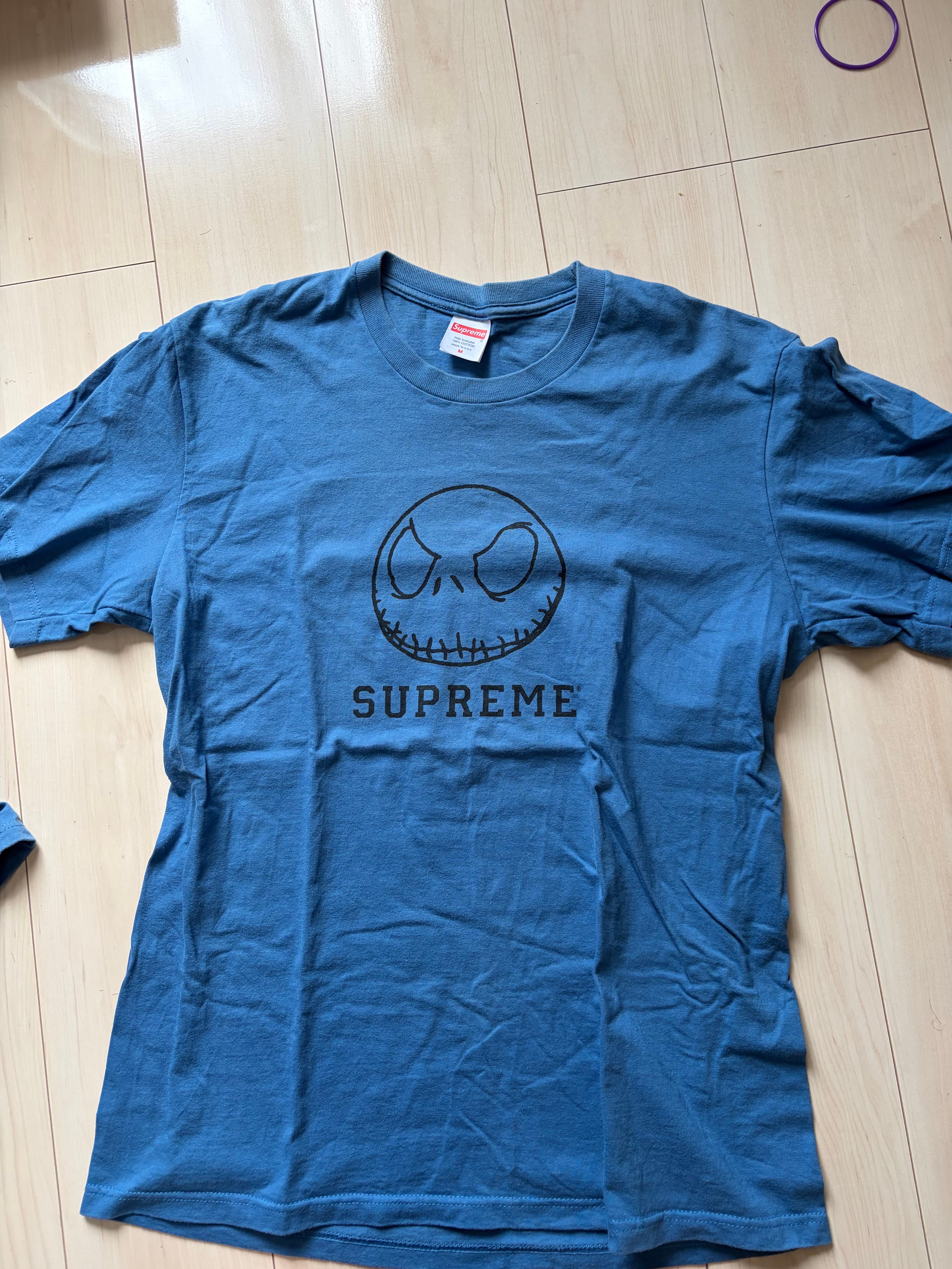 Supreme Skeleton Tee "Faded Blue"