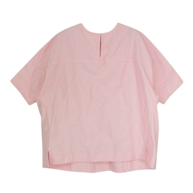 MARNI マルニ ブラウス CAMA0321M0 TCR23 スキッパー ブラウス 半袖 プルオーバ― シャツ ピンク系 38【中古】