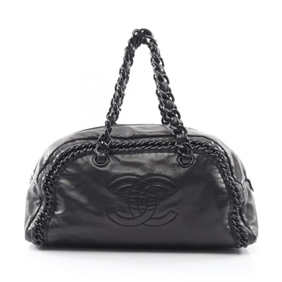 シャネル CHANEL ラグジュアリーライン ブラチェーン ショルダーバッグ バッグ ラムスキン(羊革) レディース ブラック系 【中古】