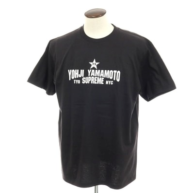 【中古】シュプリーム Supreme × Y's 2025年秋冬 Star Tee コットン 半袖Tシャツ ブラック【サイズL】【メンズ】