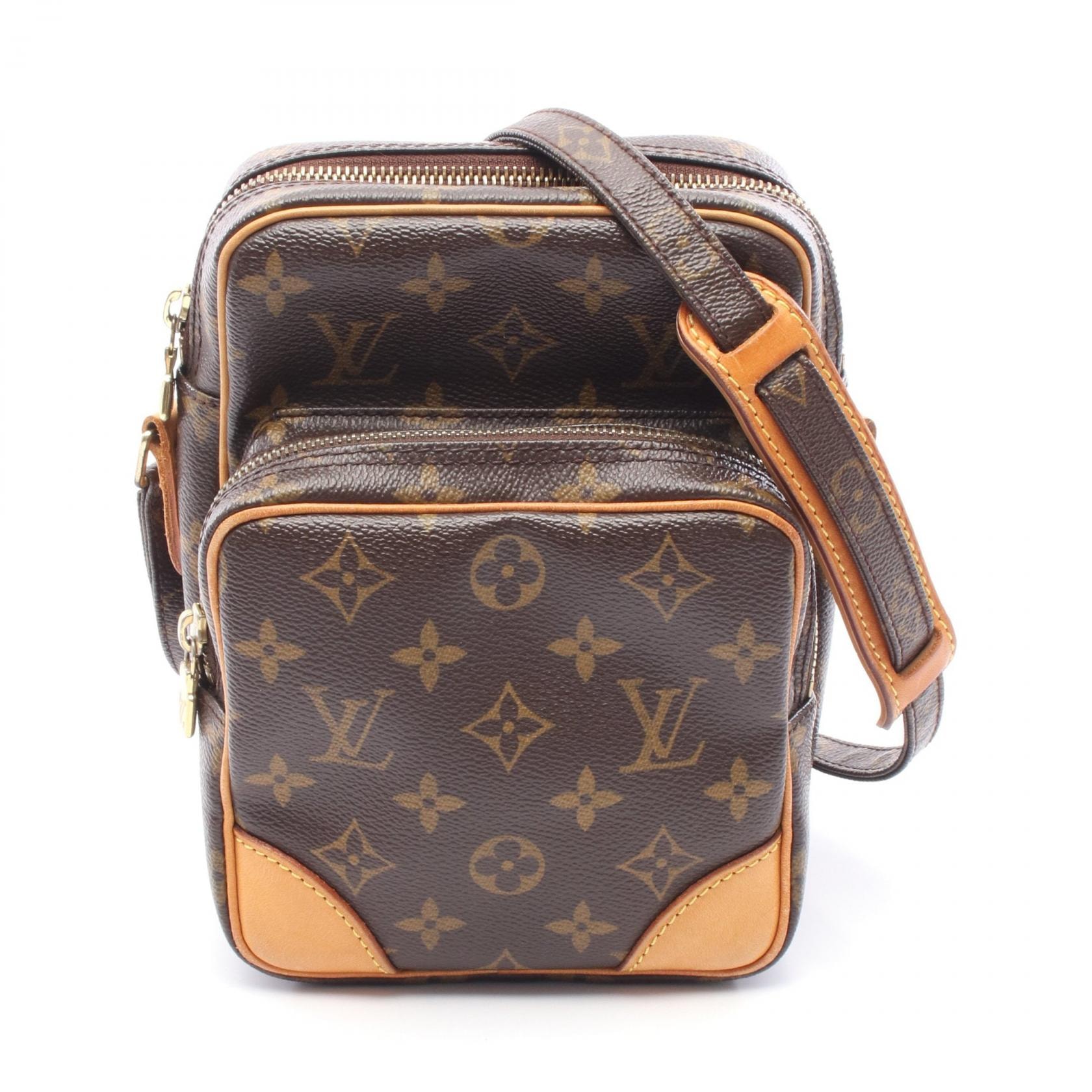 ルイ・ヴィトン LOUIS VUITTON アマゾン ショルダーバッグ バッグ PVCコーティングキャンバス レザー モノグラム レディース ブラウン系 M45236 【中古】