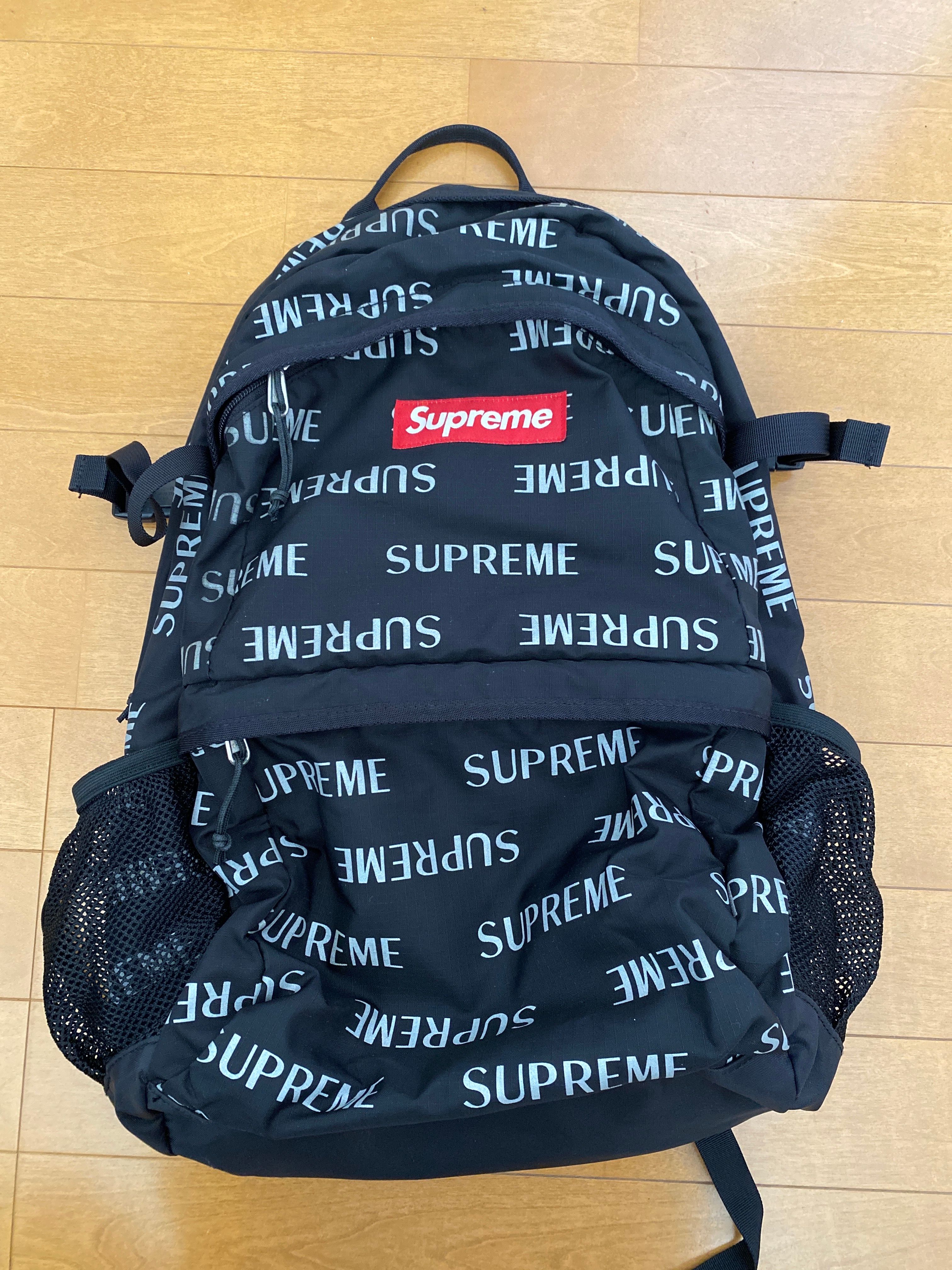Supreme 3M Reflective Repeat Backpack "Black"