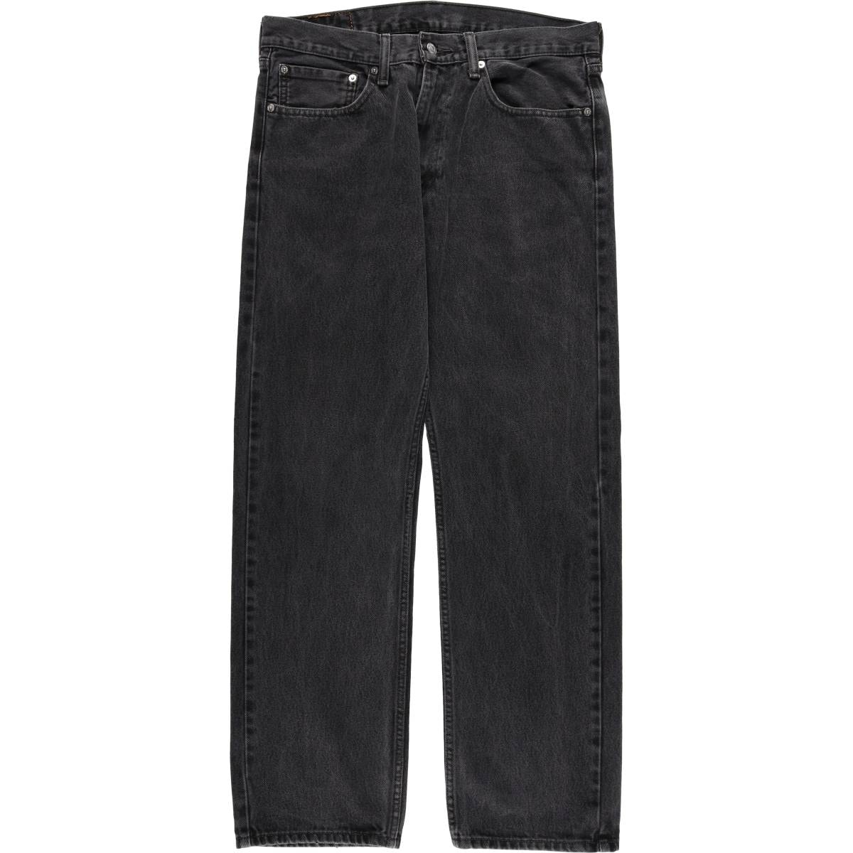 古着 リーバイス Levi's 505 ブラックデニム テーパードデニムパンツ メンズw35相当/eaa566634