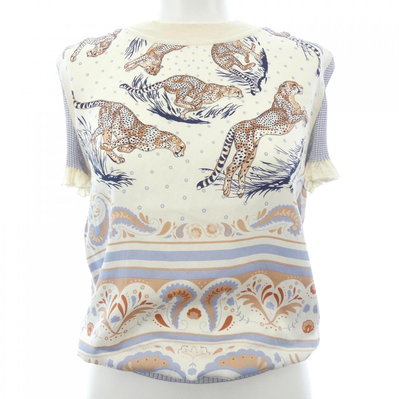 エルメス HERMES GUEPARDS ET PALMETTES 5E2821DS ツイルレーヌ ニット