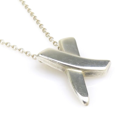 ティファニー TIFFANY&Co. ネックレス キス ネックレス シルバー925 シルバー レディース【中古】 h32177k