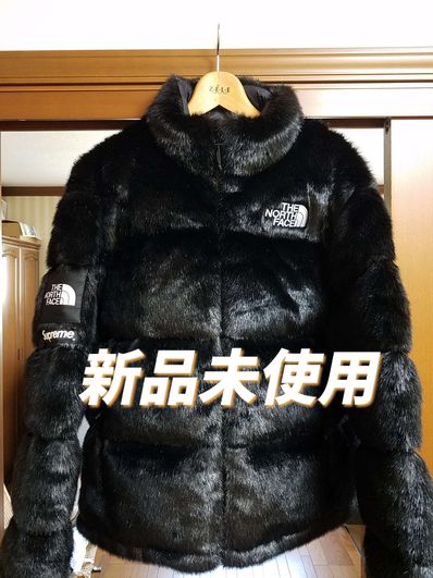 Supreme x The North Face Faux Fur Nuptse Jacket "Black"