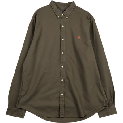 古着 ラルフローレン Ralph Lauren SLIM FIT 長袖 ボタンダウンシャツ メンズXXL相当/eaa635609