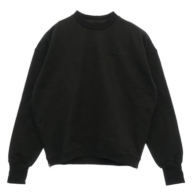 WIND AND SEA ウィンダンシー Cozy Crewneck Sweatshirt サイドジップ コージー クルーネック スウェットシャツ トレーナー ブラック系 S【中古】