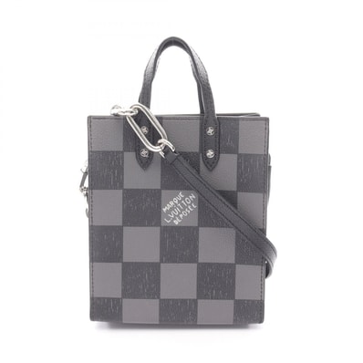 ルイ・ヴィトン LOUIS VUITTON サックプラ XS ハンドバッグ バッグ レザー ダミエ ノワール メンズ ブラック系 N60479 【中古】