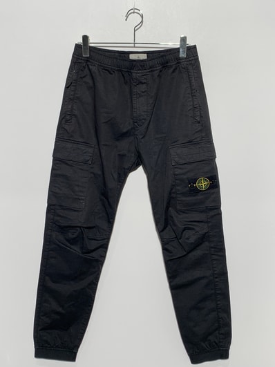 Stone Island 31314 Stretch Cotton Wool Satin "Navy Blue"