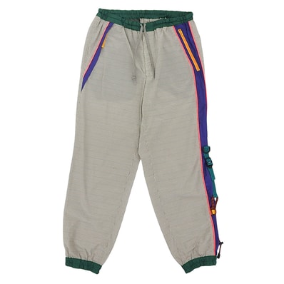 カラー チェック ナイロン トラックパンツ ボトムス メンズ グレー系 122SBM-P10133 1