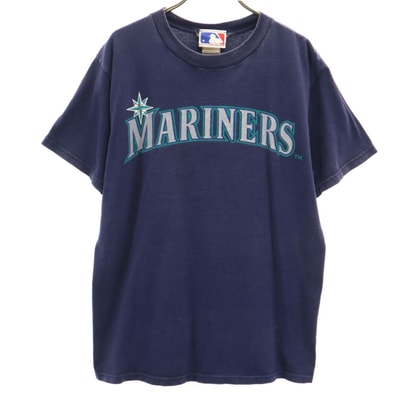 Major League Baseball メジャーリーグベースボール 半袖 Tシャツ M ブルー フルーツオブザルーム マリナーズ